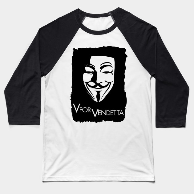 V for vendetta Baseball T-Shirt by SirTeealot